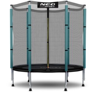 TRAMPOLINA OGRODOWA 140cm 4ft Z SIATKĄ ZEWNĘTRZNĄ NEOSPORT DLA DZIECI