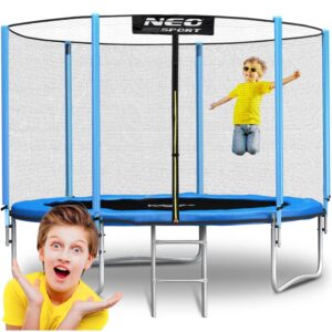 TRAMPOLINA OGRODOWA 312CM 10FT Z SIATKĄ ZEWNĘTRZNĄ I METALOWĄ DRABINKĄ NEOSPORT