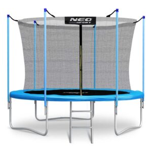 TRAMPOLINA OGRODOWA 8ft/252cm Z SIATKĄ WEWNĘTRZNĄ I DRABINKĄ NEO-SPORT