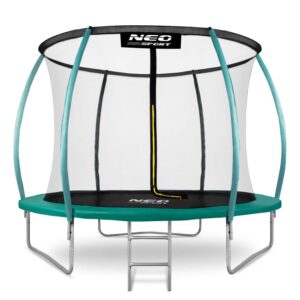 TRAMPOLINA OGRODOWA PROFILOWANA 10ft/312cm Z SIATKĄ WEWNĘTRZNĄ I DRABINKĄ NEO-SPORT