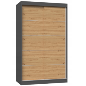 IGA 120CM ANTRACYT DĄB ARTISAN SZPROSY