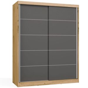 IGA 160 CM SZPROSY ANTRACYT DĄB ARTISAN